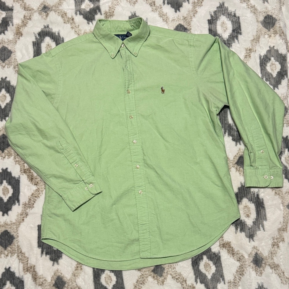 Ralph Lauren Blue Label Light Green Button Down Shirt